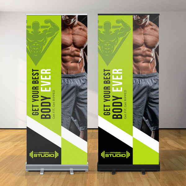 Elite Premium Pull Up Banner (White)