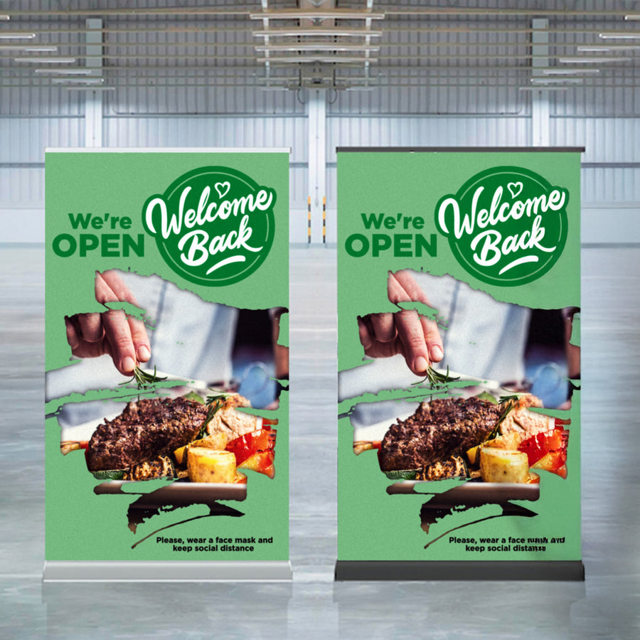 Prestige Luxury Pull Up Banner (SC Approved) (White)