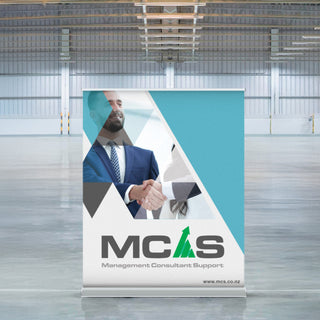 Sovereign Luxury Pull Up Banner Wide (SC Approved) (White)