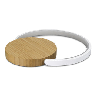 Twilight Wireless Charging Night Light (Natural/White) — Flat