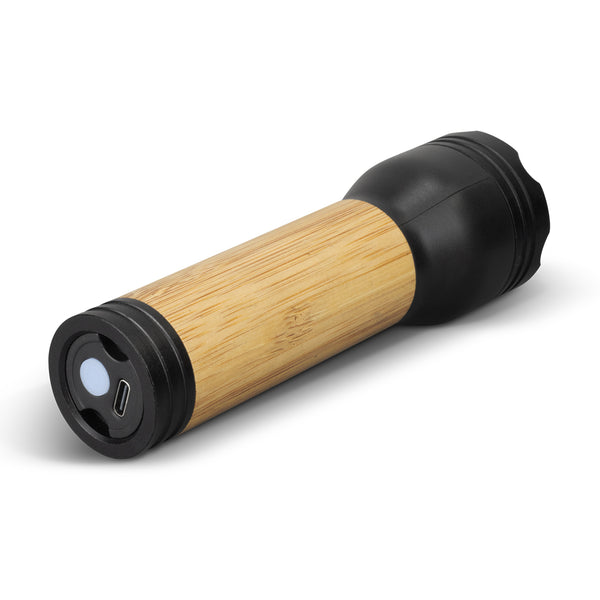 Ember Rechargeable Bamboo Torch (Natural/Black)