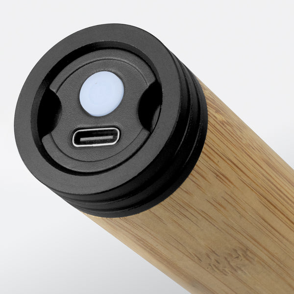 Ember Rechargeable Bamboo Torch (Natural/Black)