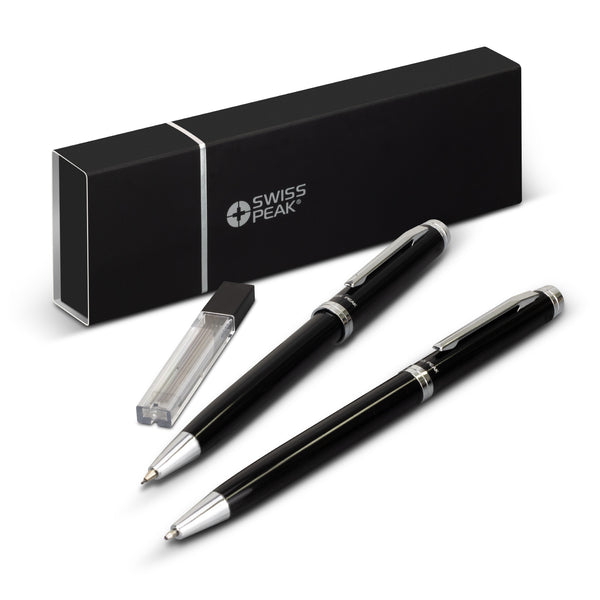 Swiss Peak Luzern Pen and Pencil Set (Black)