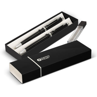 Swiss Peak Luzern Pen and Pencil Set (Black) — Detail