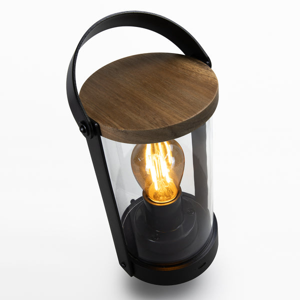 Keepsake Halo Lantern (Natural/Black)