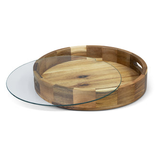 Keepsake Platter Tray (Natural) — Glass Top
