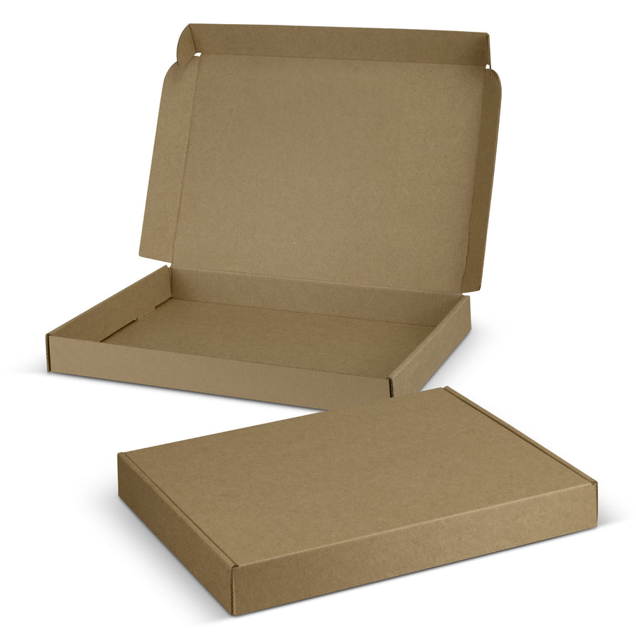 Vault Die Cut Box with Locking Lid - 320x230x35mm (Natural/Natural)