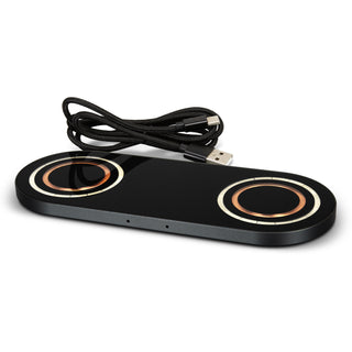 INGENIO Arc Dual Wireless Charger (Gunmetal/Black)