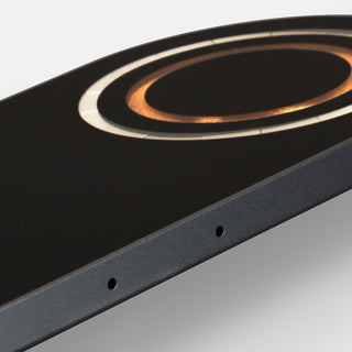 INGENIO Arc Dual Wireless Charger (Gunmetal/Black) — Detail