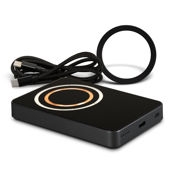 INGENIO Arc Wireless Charging Power Bank (Gunmetal/Black)