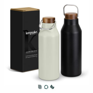 Keepsake Vacuum Drink Bottle (Black) — Impact Aware
