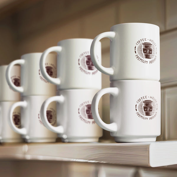 Espresso Stackable Coffee Mug (White)