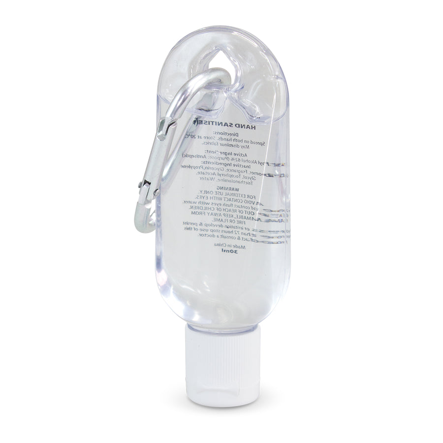 Alpine Carabiner Hand Sanitiser 30ml (Clear)