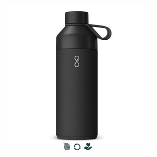 Ocean Bottle Big Vacuum Bottle (Obsidian Black) — Impact Aware