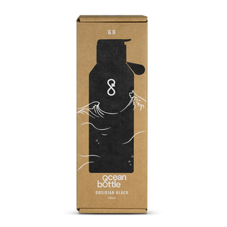 Ocean Bottle GO Vacuum Bottle (Obsidian Black) — Gift Box