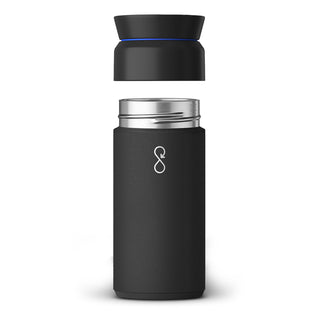 Ocean Bottle Brew Flask (Obsidian Black) — Detail