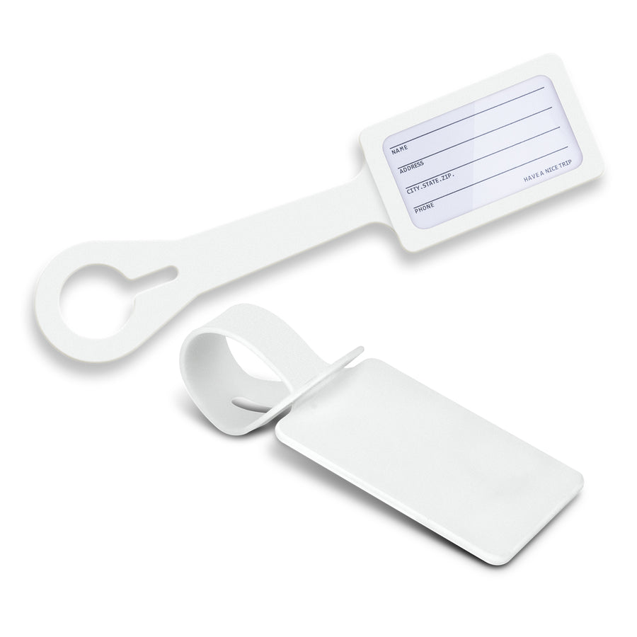 Flex Silicone Luggage Tag (White)