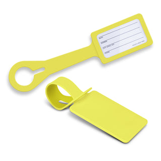 Flex Silicone Luggage Tag (Yellow)