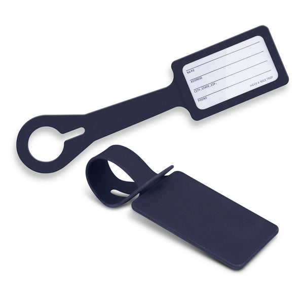 Flex Silicone Luggage Tag (Navy)