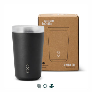 Ocean Bottle Vacuum Tumbler (Obsidian Black) — Impact Aware