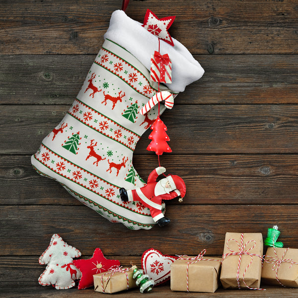 Festive Full Colour Christmas Stocking (Red)