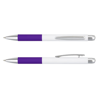 Bravo Pen (White/Black) — White/Purple