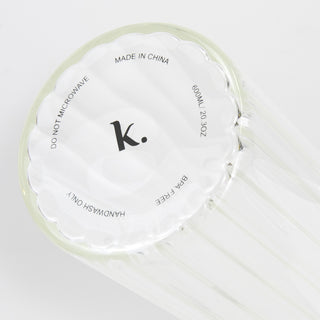Keepsake Linear Glass Drink Bottle (Clear) — Detail