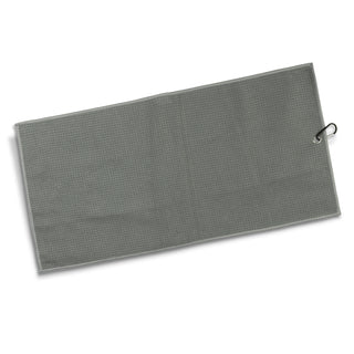 Drift Waffle Golf Towel (Light Blue) — Flat