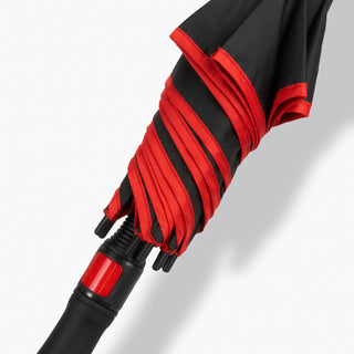 Monsoon Umbrella (Black/Red) — Detail
