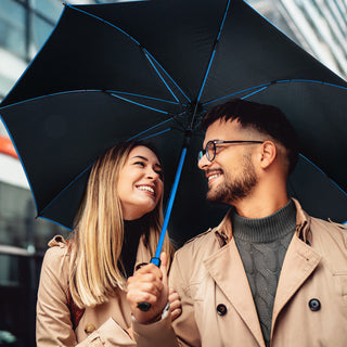 Monsoon Umbrella (Black/Red) — Feature