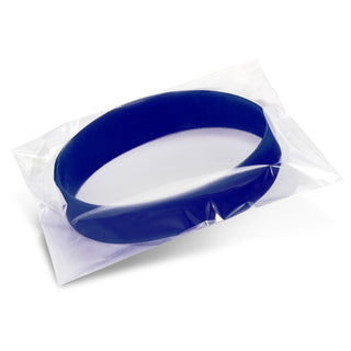 Kids Silicone Wrist Band - Debossed (Light Blue) — Packaging
