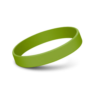 Kids Silicone Wrist Band - Debossed (Bright Green)
