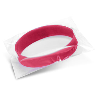 Strike Silicone Wrist Band - Embossed (White) — Packaging