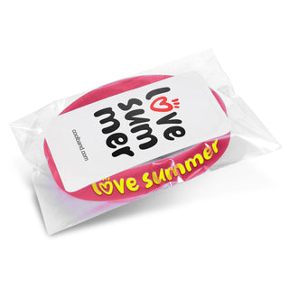 Strike Silicone Wrist Band - Embossed (Pink) — Packaging Label