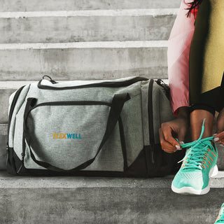 Volta Duffle Bag (Heather Grey) — Feature