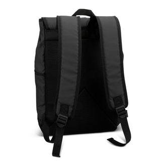 Canvas Soft-Touch Backpack (Black) — Back