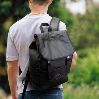 Canvas Soft-Touch Backpack (Black) — Feature