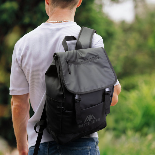Canvas Soft-Touch Backpack (Black)