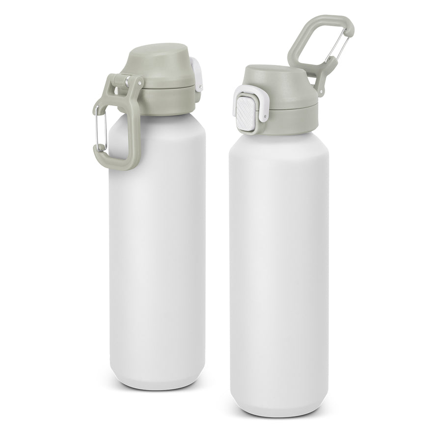Solano Recycled Aluminium Bottle (White/Light Grey)