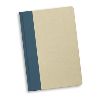 Linen Sugarcane Notebook (Black) — Navy