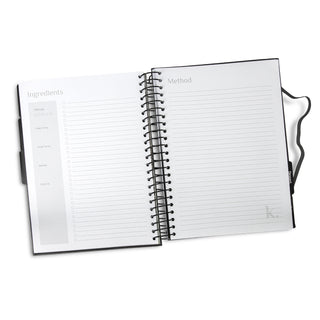 Keepsake Recipe Journal (Charcoal) — Layout