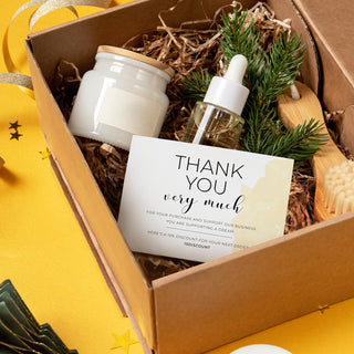 Parchment A7 Message Card (White) — Feature