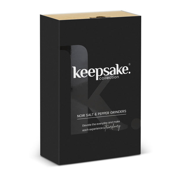 Keepsake Noir Salt and Pepper Grinders (Black/Natural)