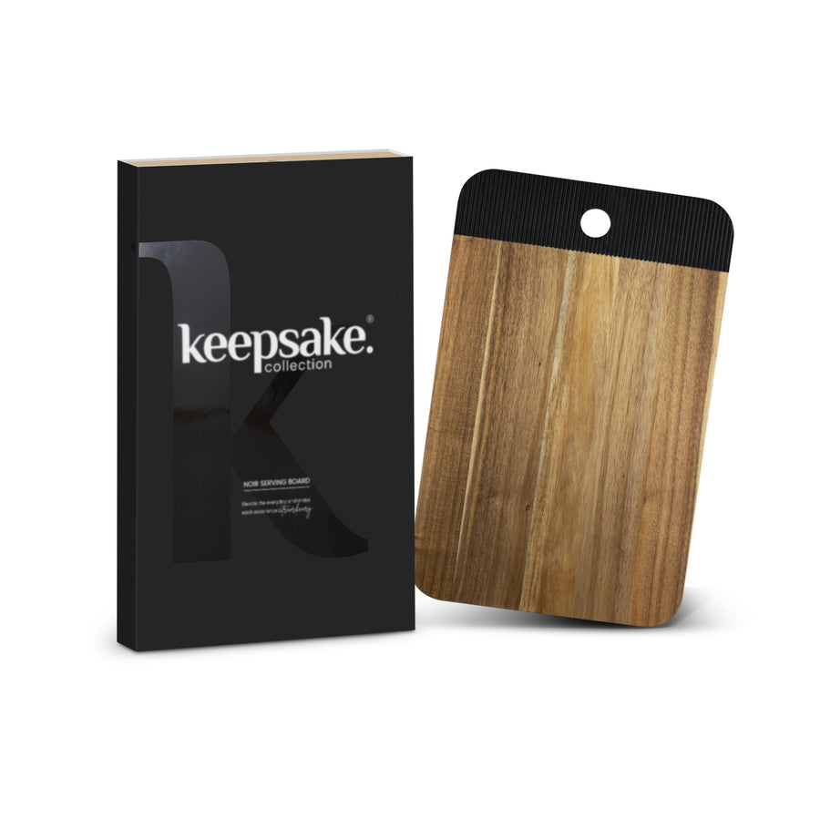 Keepsake Noir Serving Board (Black/Natural)