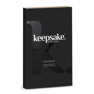 Keepsake Noir Serving Board (Black/Natural) — Gift Box