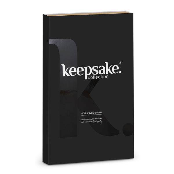 Keepsake Noir Serving Board (Black/Natural)
