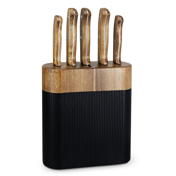 Keepsake Noir Knife Block (Black/Natural)