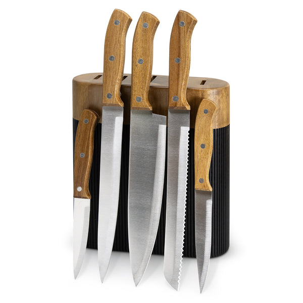 Keepsake Noir Knife Block (Black/Natural)
