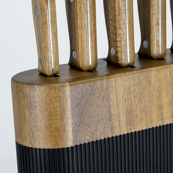 Keepsake Noir Knife Block (Black/Natural)