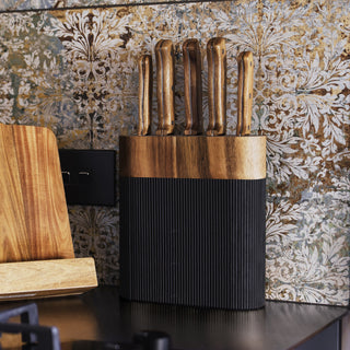 Keepsake Noir Knife Block (Black/Natural) — Feature